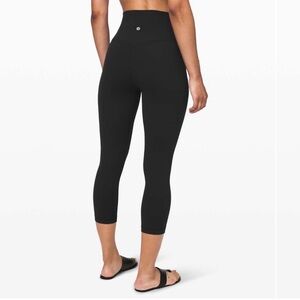 Lululemon Sz 20 Align Crop Black High Rise Workout Yoga Women’s Casual Leggings